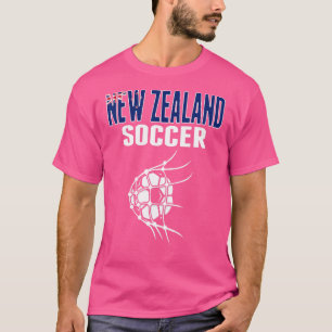 Neuseeländischer Fußball-Ball im Netz Kiwi Fußball T-Shirt