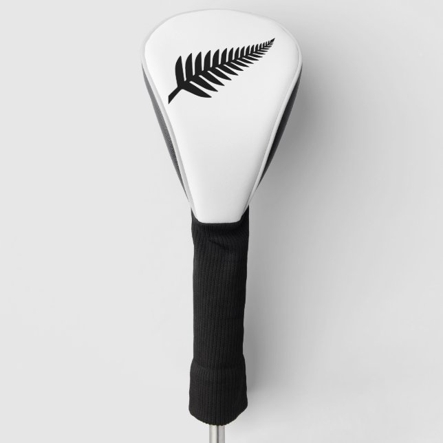 Neuseeländischer Silberfarn Golf Headcover (Vorderseite)