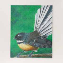 Neuseeländischer Vogelgeflügel (Piwakawaka) - Puzz Puzzle