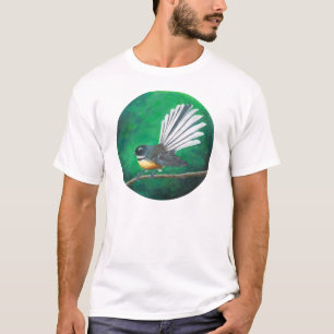 Neuseeländischer Vogelgeflügel (Piwakawaka) - T  T-Shirt