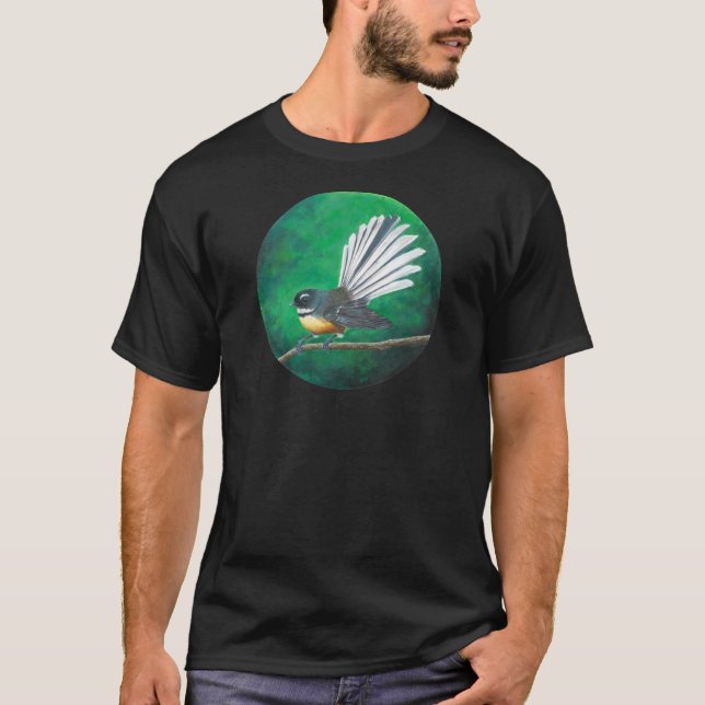 Neuseeländischer Vogelgeflügel (Piwakawaka) - T -  T-Shirt (Vorderseite)