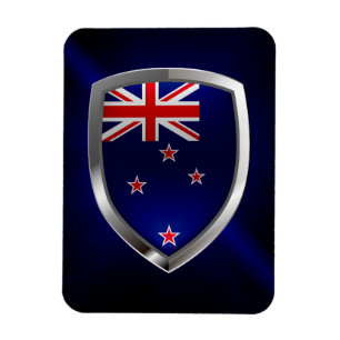 Neuseeländisches MetallEmblem Magnet