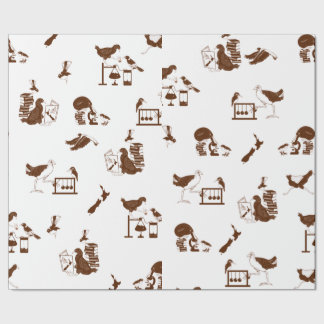 Neuseeländisches Vogelschutzmuster Geschenkpapier