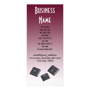 Neustart der Computertasten Fotovorlage Werbekarte