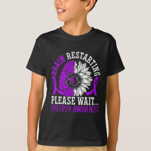 Neustart des Gehirns Bitte warten Epilepsie Aw T-Shirt