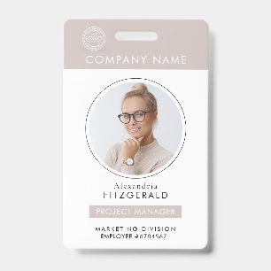 Neuteral Employee Foto ID Company Security Abzeich Ausweis