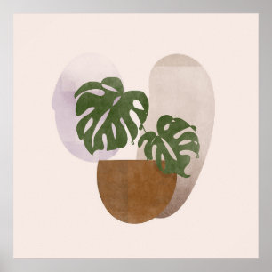 Neutral 2 Einfache Boho Zeichnungen Boho Chic Ästh Poster