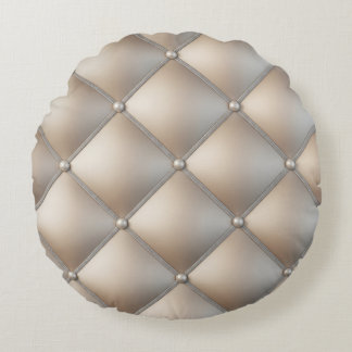 Neutral 3D Diamond Throw Pillow: AccessorizedPearl Rundes Kissen