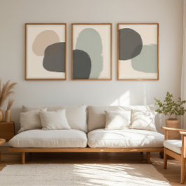 Neutral Abstrakt - Zen - Wall Art Set - Minimal