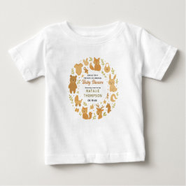 Neutral Baby Boy Shower | Cute Safari Animal Baby T-shirt