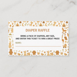 Neutral Baby Boy Shower | Cute Safari Animal Begleitkarte