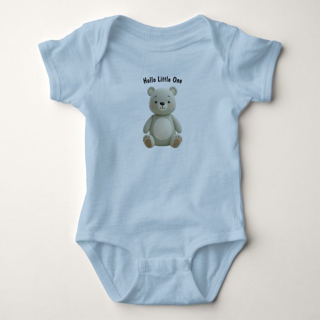 Neutral Bear Baby Bodysuit – Newborn Gift Strampler (Vorderseite)