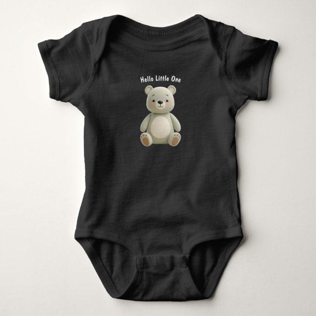 Neutral Bear Baby Bodysuit – Newborn Gift Strampler (Vorderseite)