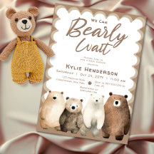 Neutral Bear Bear Baby Shower
