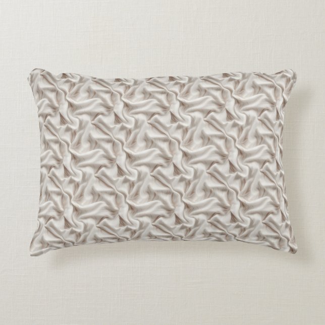 Neutral Beige, Cream & Ivory Accent Cushion Dekokissen (Vorderseite)