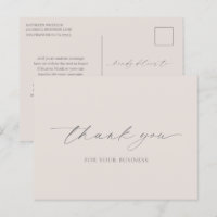 Neutral Beige Elegant Modernes Business Vielen Dan