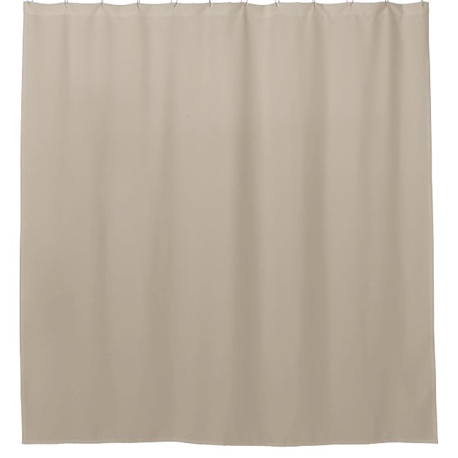 Neutral Beige - Tan - Braune Farbe 035-75-06 Duschvorhang (Vorderseite)
