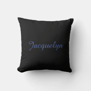 Neutral Black & Blue Schlicht Elegante Moderner Na Kissen