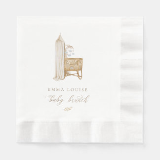 Neutral Boho Baby Brunch Serviette
