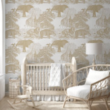 Neutral Boho Jungle Animals Safari Chinoiserie