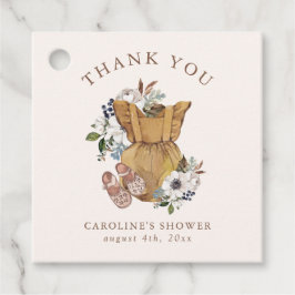 Neutral Boho Kinderzimmer Babydusche Vielen Dank Geschenkanhänger