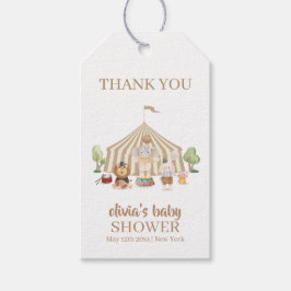 Neutral Boho Magical Safari Circus Baby Dusche Geschenkanhänger