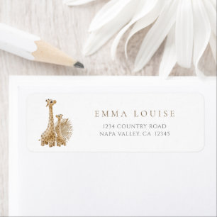 Neutral Boho Pampas Grass Giraffe