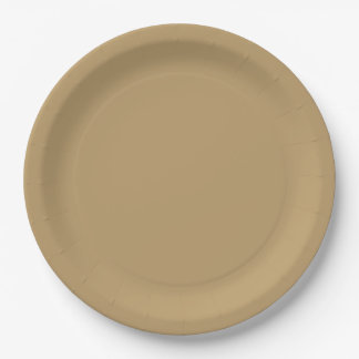 Neutral Brown Paper Plate Pappteller