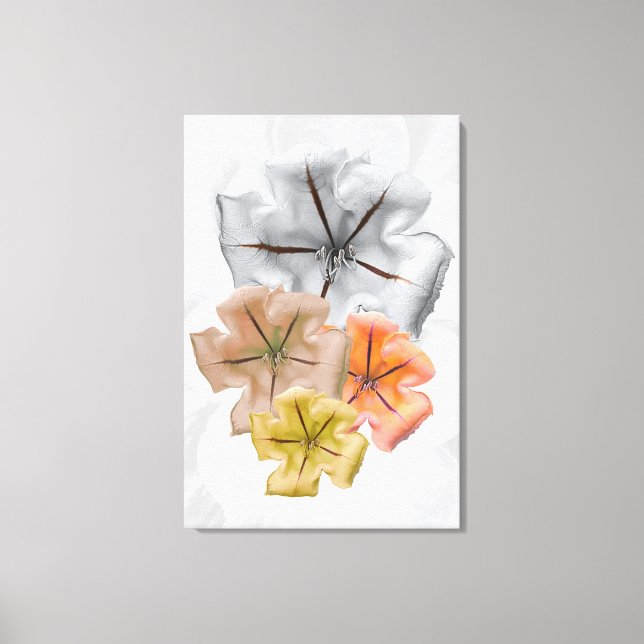 Neutral Colour Flower print | Flower Print Leinwanddruck (Vorderseite)