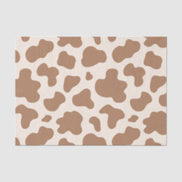 Neutral Cow Print Western Cowboy Beige Brown Seidenpapier