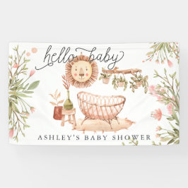 Neutral des Geschlechts | Boho Baby Dusche Willkom Banner