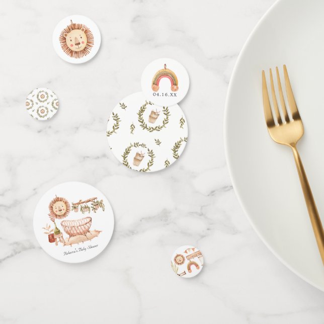 Neutral des Geschlechts | Boho Kinderzimmer Babydu Konfetti (Gruppe)