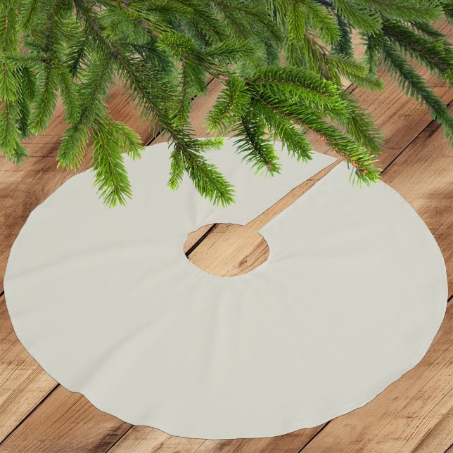 Neutral Elegant Ivory White - Polyester Tree Skirt Polyester Weihnachtsbaumdecke (Von Creator hochgeladen)