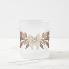 Neutral Fall Leaf “Happy Thanksgiving” Mug Mattglastasse