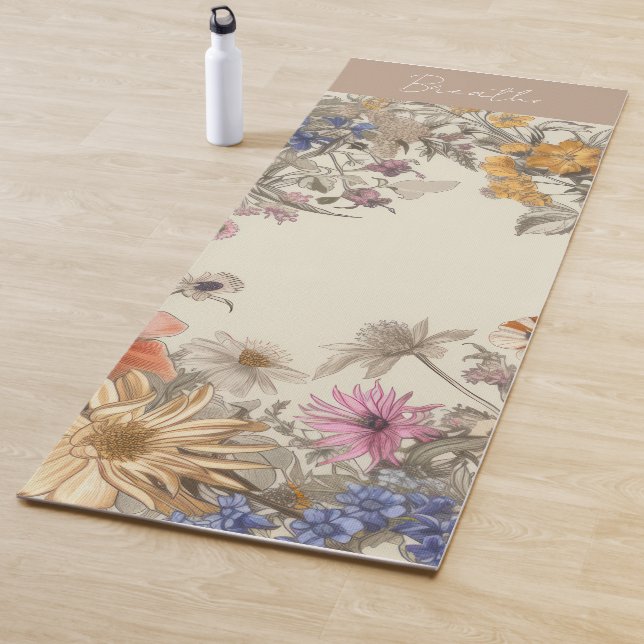 Neutral Floral Yoga Mat Yogamatte (Beispiel)