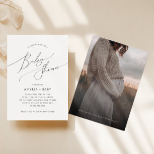 Neutral   Foto Babydusche Einladung