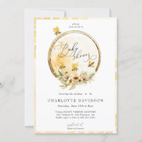 Neutral gelbe Hummelblüte Gold Baby Dusche