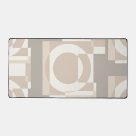 Neutral Geometric Abstract - Modern Bauhaus Schreibtischunterlage