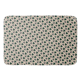 Neutral geometric triangle Bath Mat Badematte