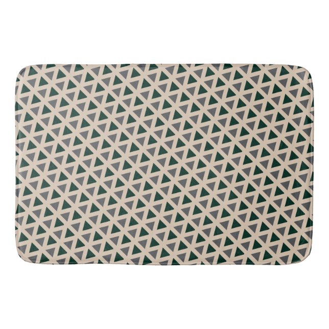 Neutral geometric triangle Bath Mat Badematte (Vorderseite)