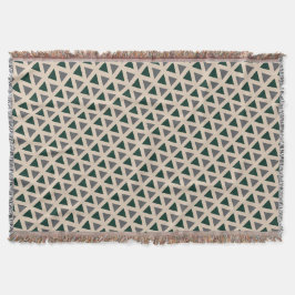 Neutral geometric triangle Throw Blanket Decke