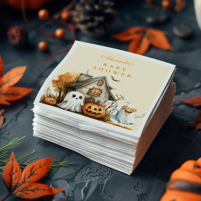 Neutral Ghost Halloween Kinderdusche Serviette (Von Creator hochgeladen)