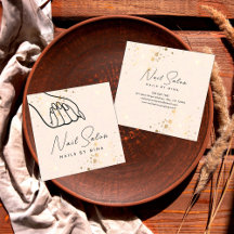 Neutral Gold Speck Hand Nail Salon