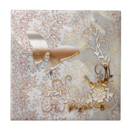 Neutral graue Keramik, klein (4,25" x 4,25") Fliese