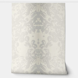 Neutral Gray Beige Floral Seamless Wallpaper Tapete