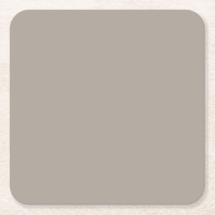 Neutral Grayed Taupe Solid Color Pairs HGSW2475 Rechteckiger Pappuntersetzer