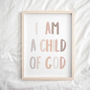 Neutral Ich bin ein Kind Gottes Poster