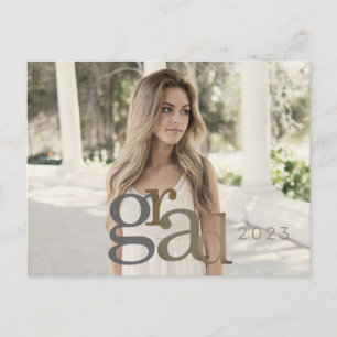 Neutral-II-Ankündigungskarte 2023 Grad Foto Postkarte