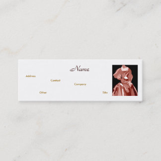 Neutral III Visitenkarte für Mode-Designer