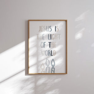 Neutral Jesus ist das Licht des Weltplakats Poster